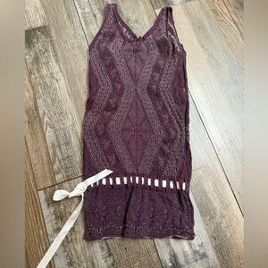 Free People Movement Plum Knit Top XS NWOT